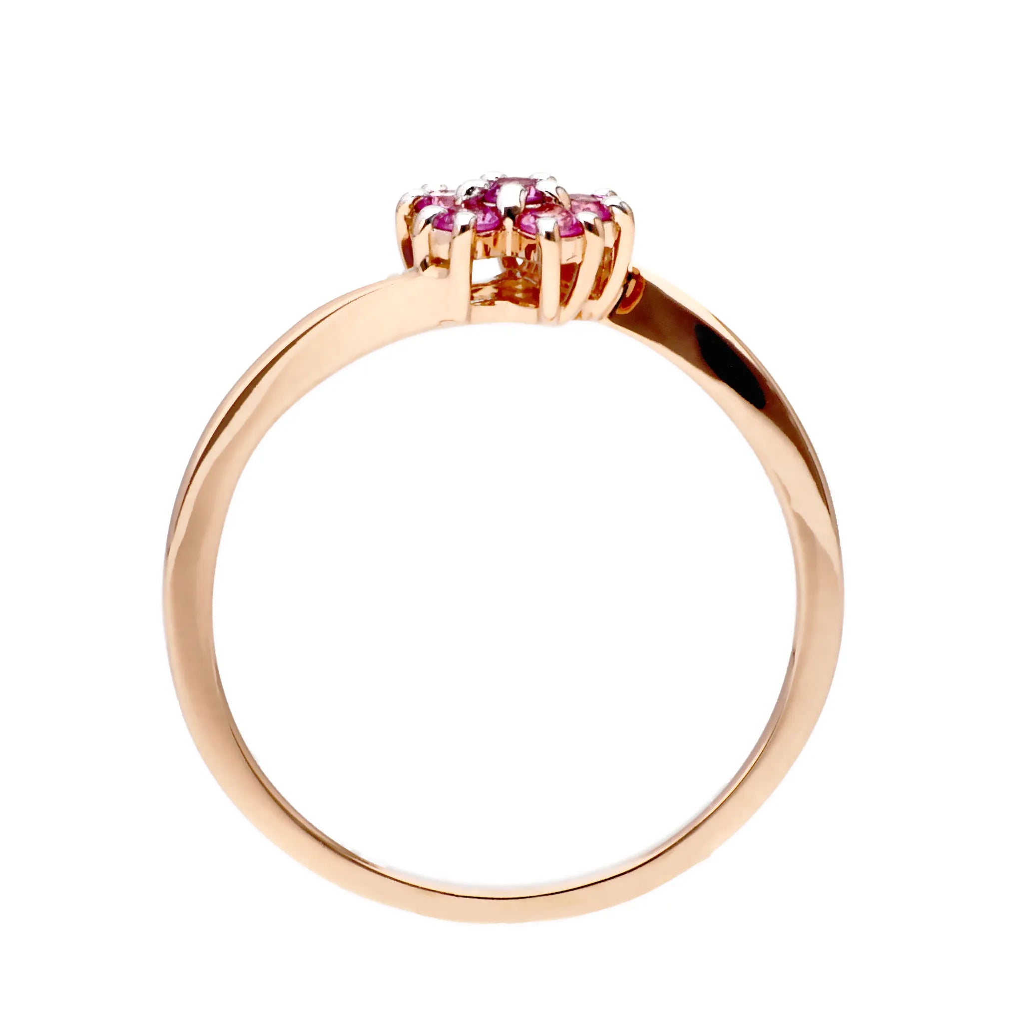 ピンクサファイア K18リング(クレサンベール/サクラ/K18ピンクゴールド/9月誕生石)《WRGM4175》