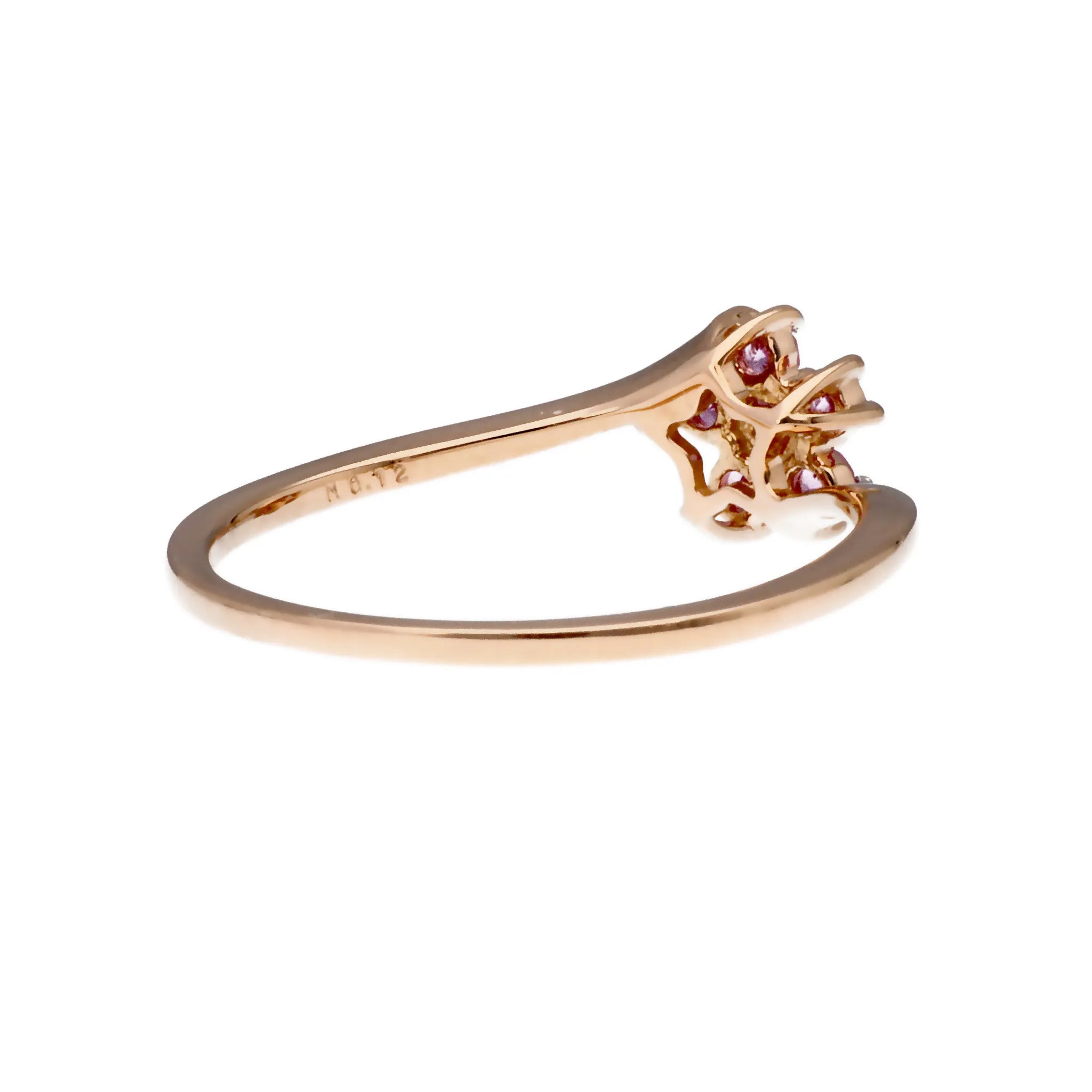 ピンクサファイア K18リング(クレサンベール/サクラ/K18ピンクゴールド/9月誕生石)《WRGM4175》