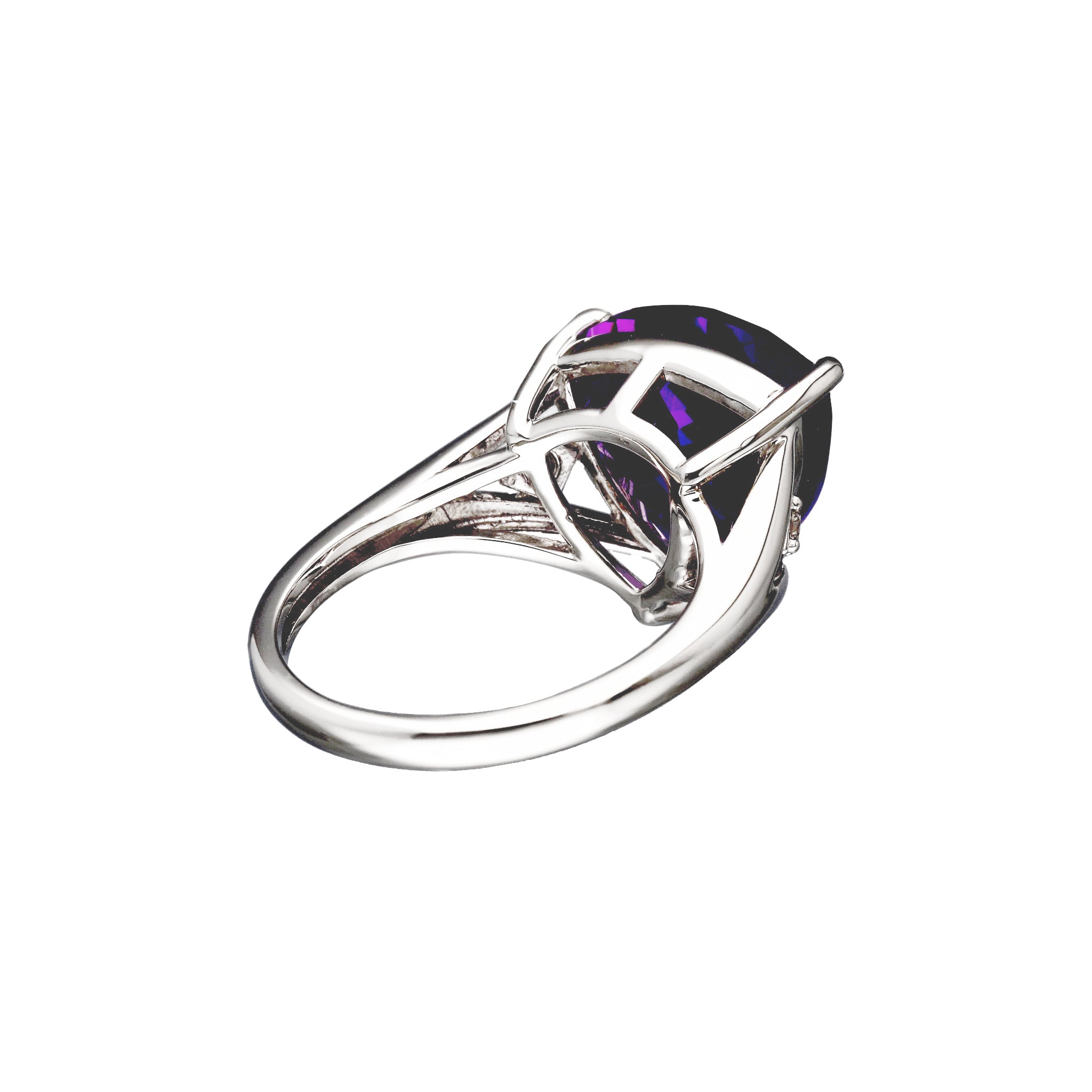 PT アメシストリング(6.0ctUP/トリリアントカット/2月誕生石)《WRGN4217》