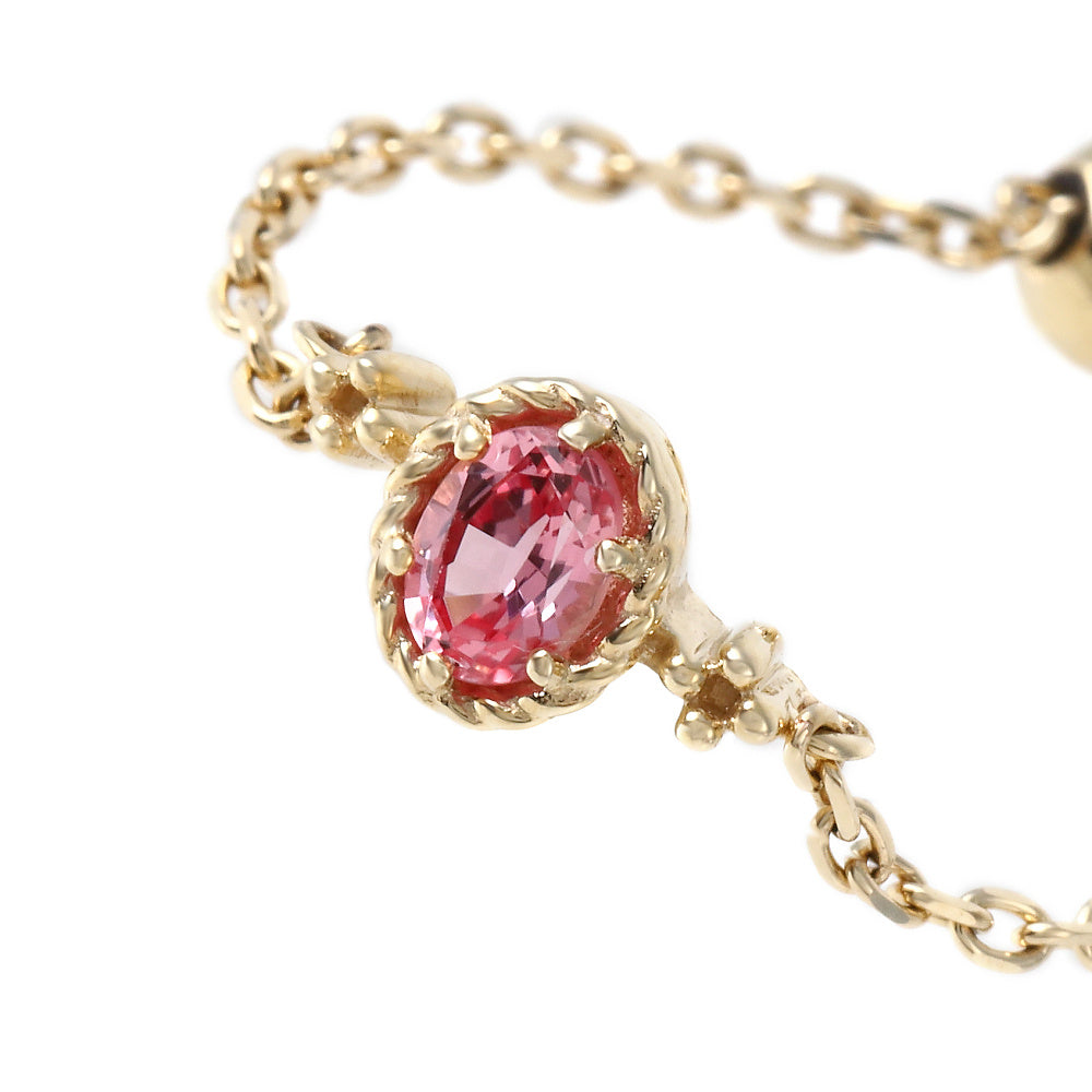 パパラチアサファイア K10リング(クレサンベール/モンプレジール/チェーンリング/フリーサイズ/9月誕生石)《WRGP4035》