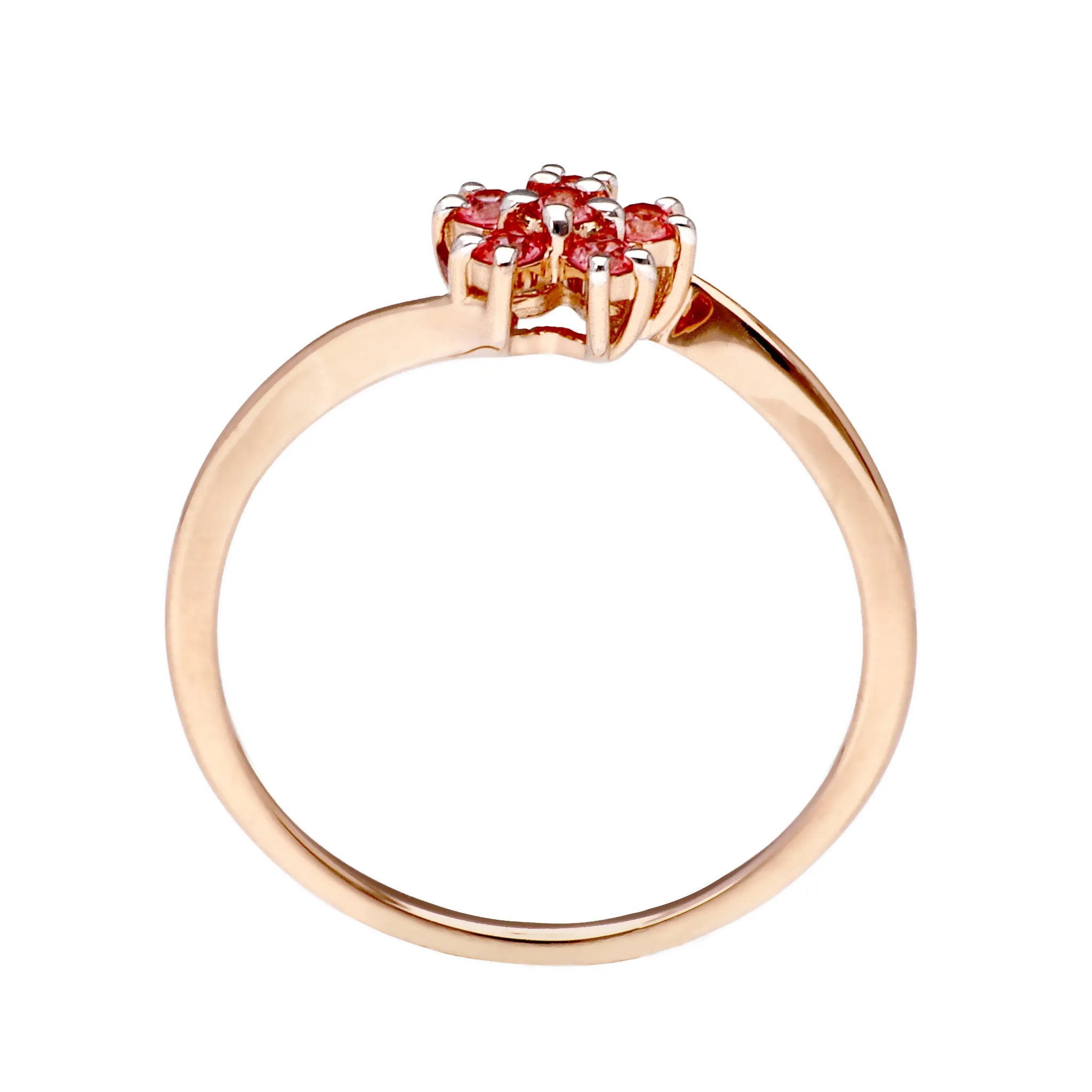 パパラチアサファイア K18リング(クレサンベール/サクラ/K18ピンクゴールド/9月誕生石)《WRGP4175》