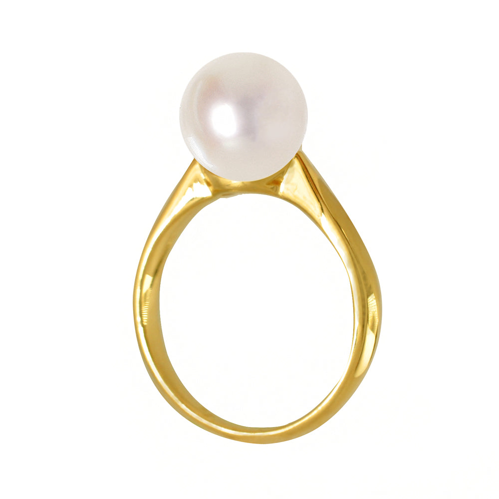 パール K18リング(アコヤ真珠/オーロラロゼ /8.0mmUP/6月誕生石)《WRGQ3604》