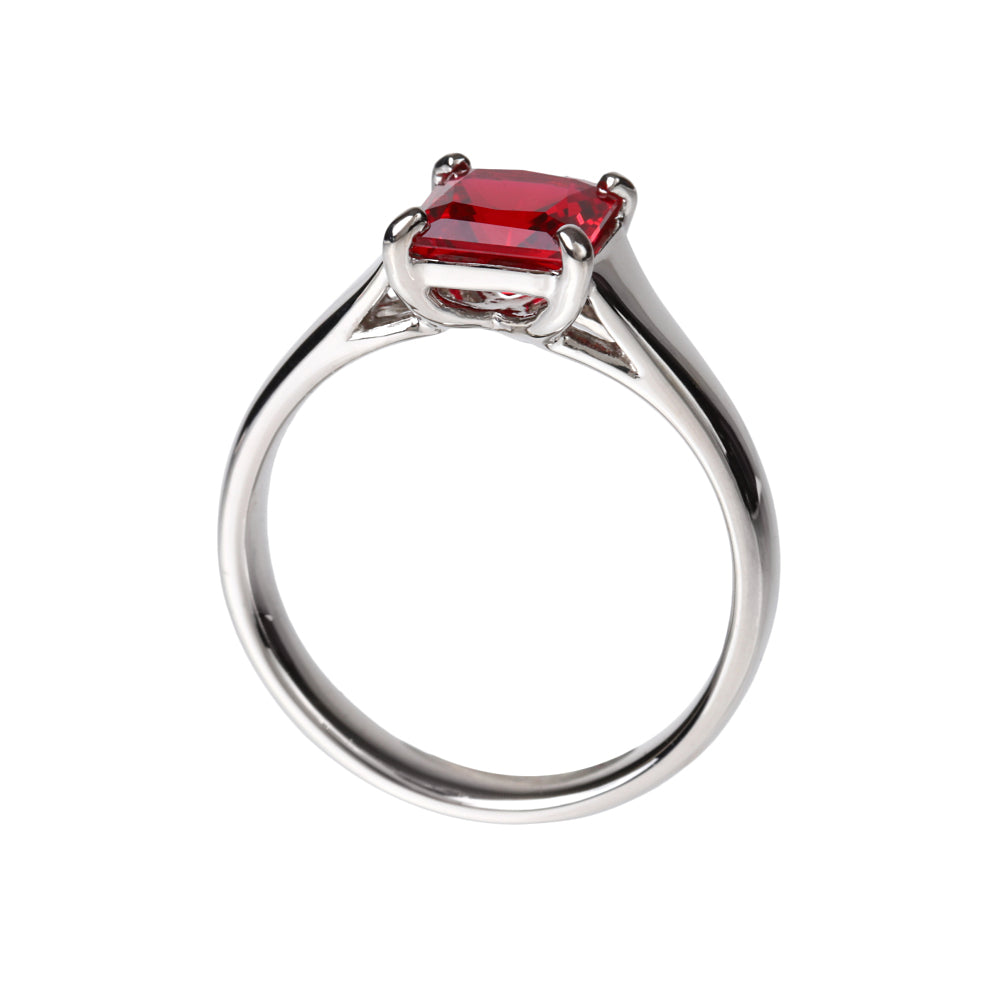 ルビープラチナリング(クレサンベール/7月誕生石)《WRGR4109》