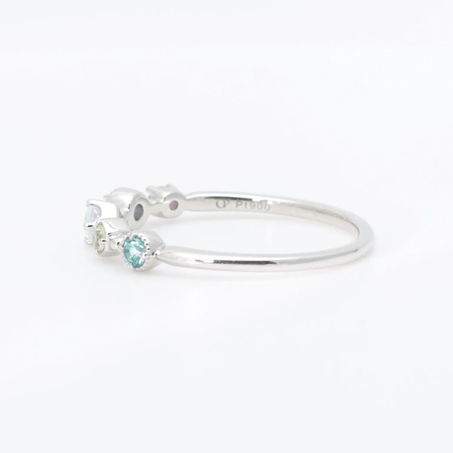 マルチカラー プラチナリング(寒色系)《WRGX4311》