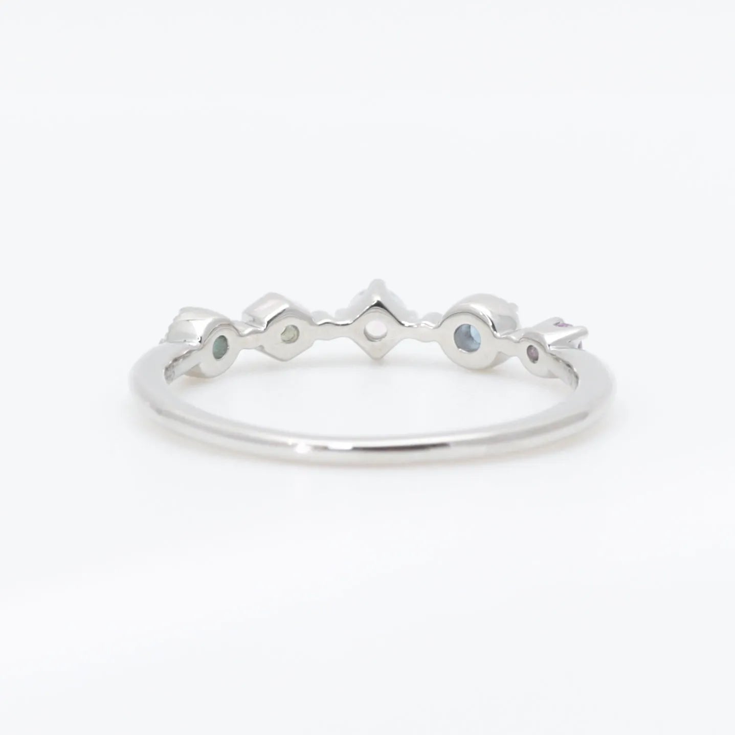 マルチカラー プラチナリング(寒色系)《WRGX4311》