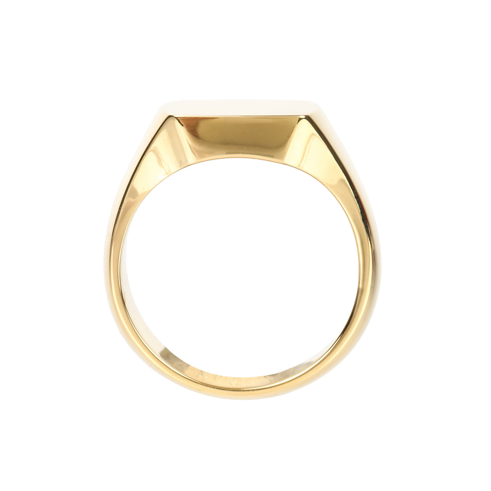 K18リング(18~24号/ユニセックス/シグネット/クッション)《WRGY4114》