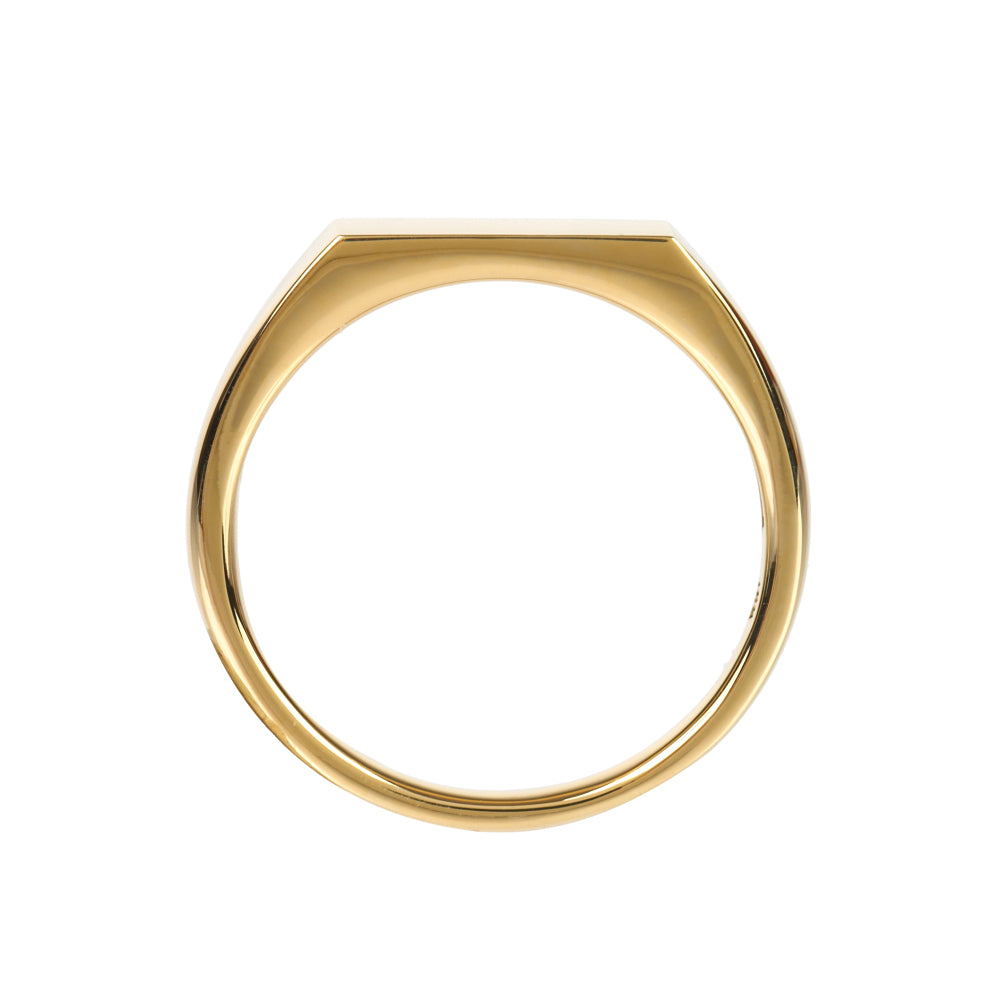 K18リング(18~24号/ユニセックス/シグネット/レクタングル)