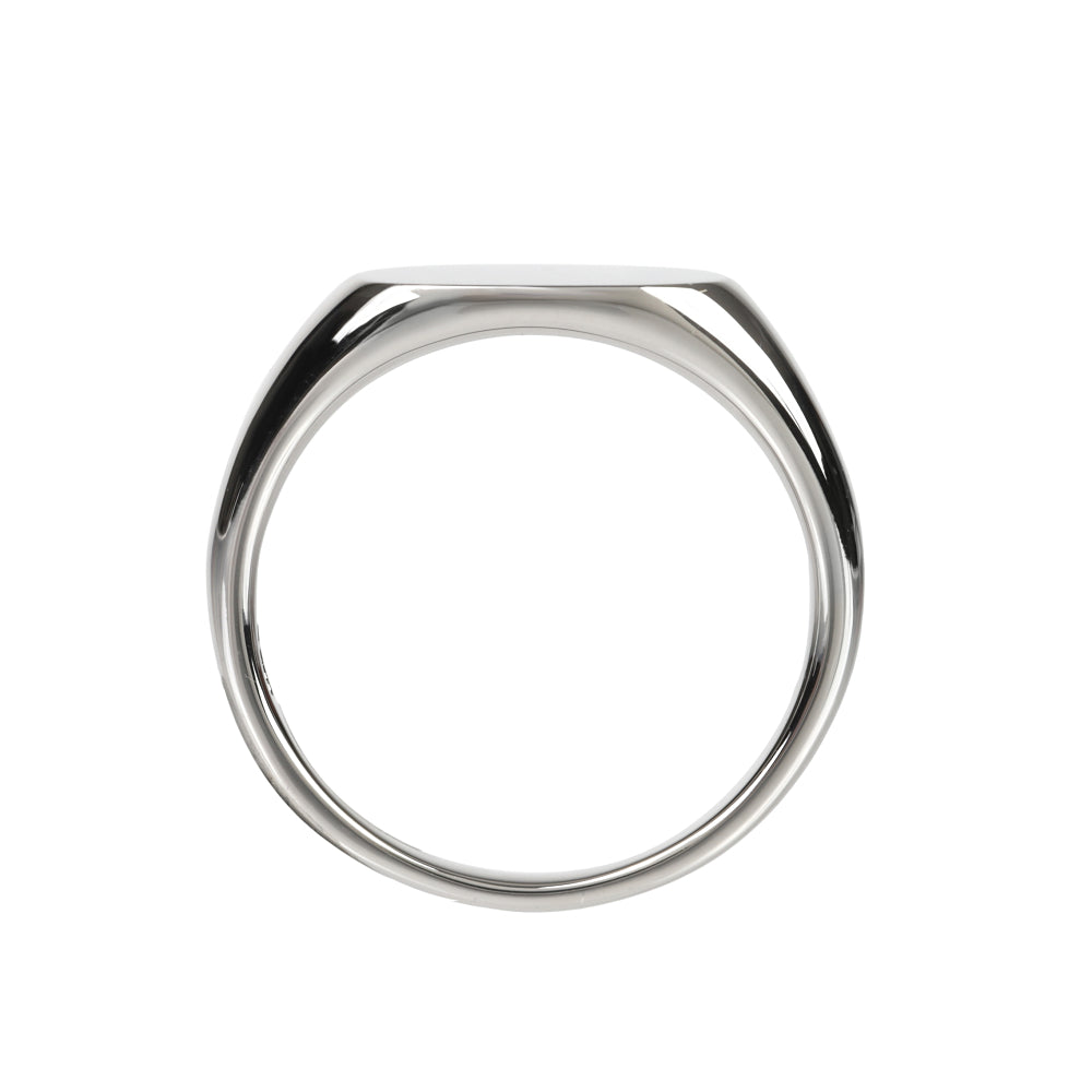 プラチナリング(6~17号/ユニセックス/シグネット/オーバル)≪WRGY4127≫