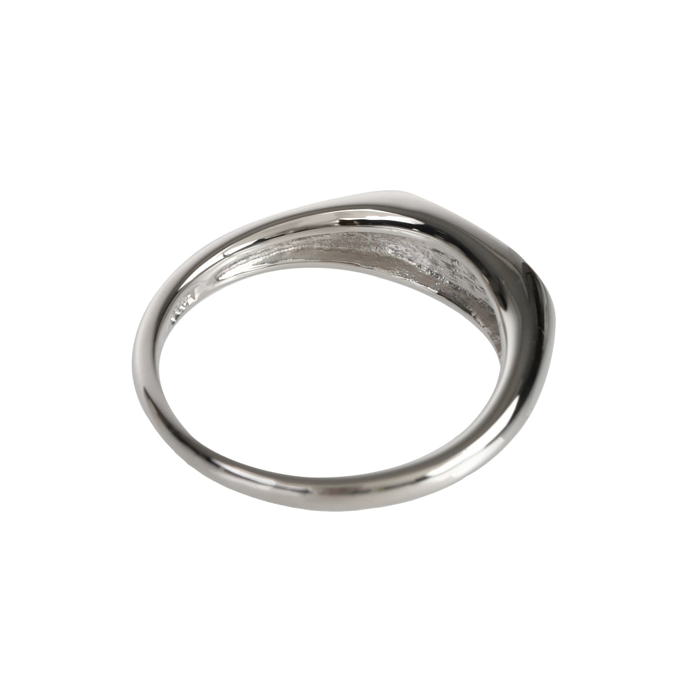 プラチナリング(6~17号/ユニセックス/シグネット/オーバル)≪WRGY4127≫