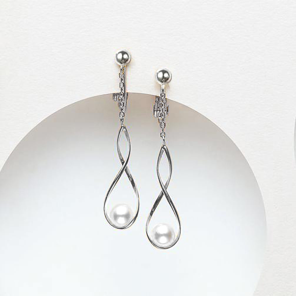 パール K14イヤリング(アコヤ真珠/6月誕生石)《ZH10122-WG》