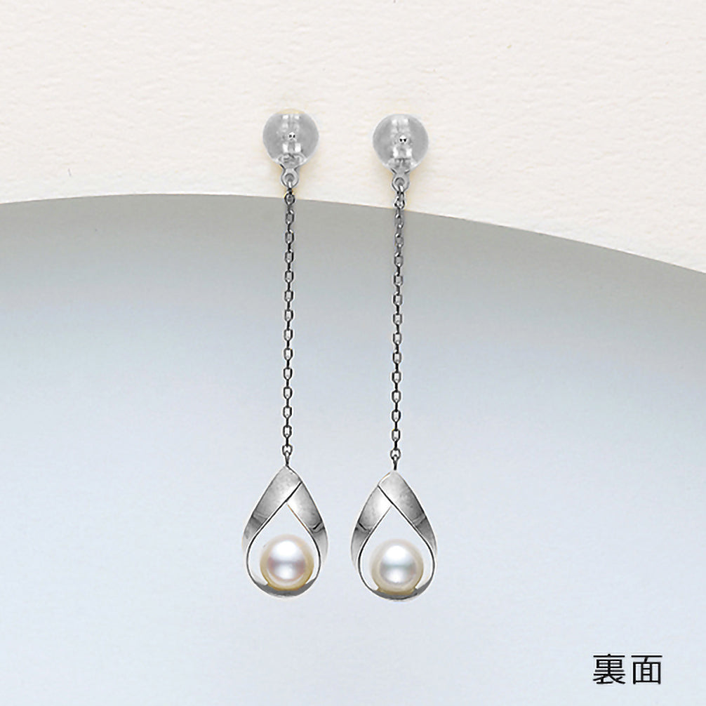 パール K14ピアスキャッチ(アコヤ真珠/6月誕生石)《ZH10151-WG》