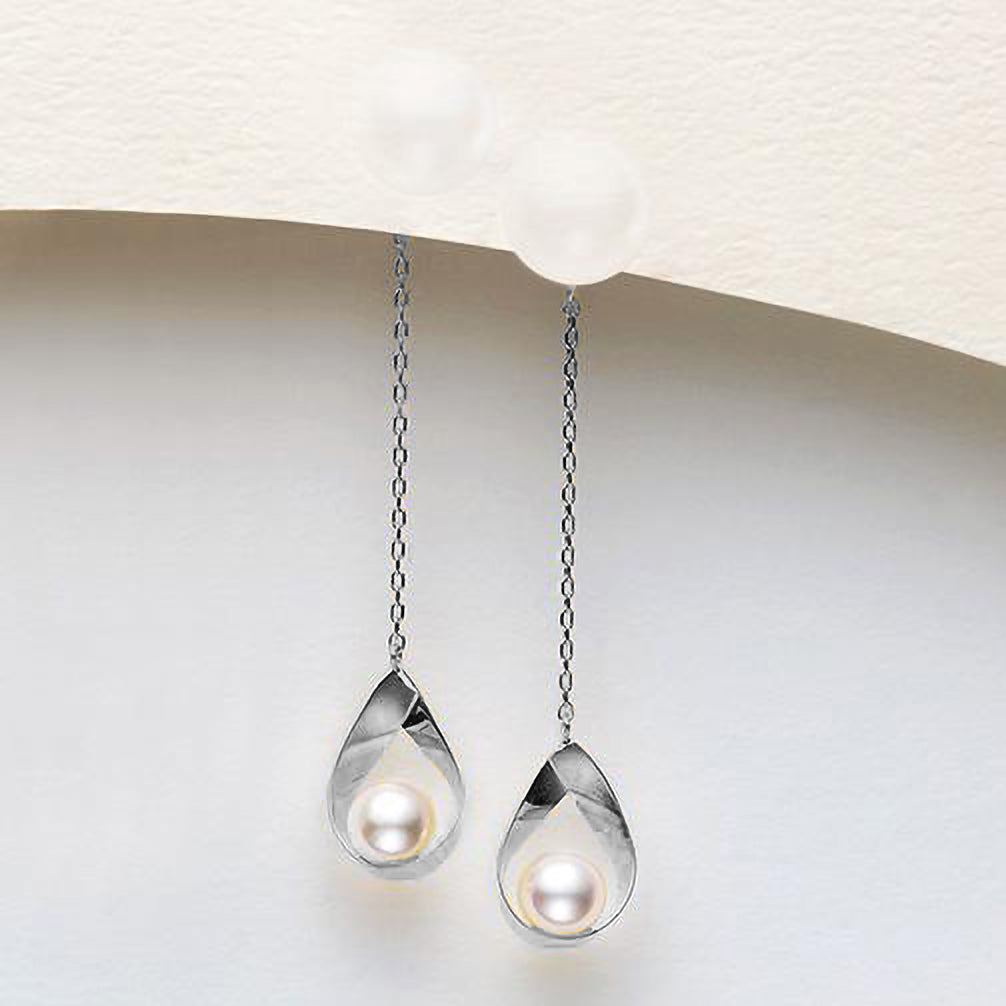 パール K14ピアスキャッチ(アコヤ真珠/6月誕生石)《ZH10151-WG》