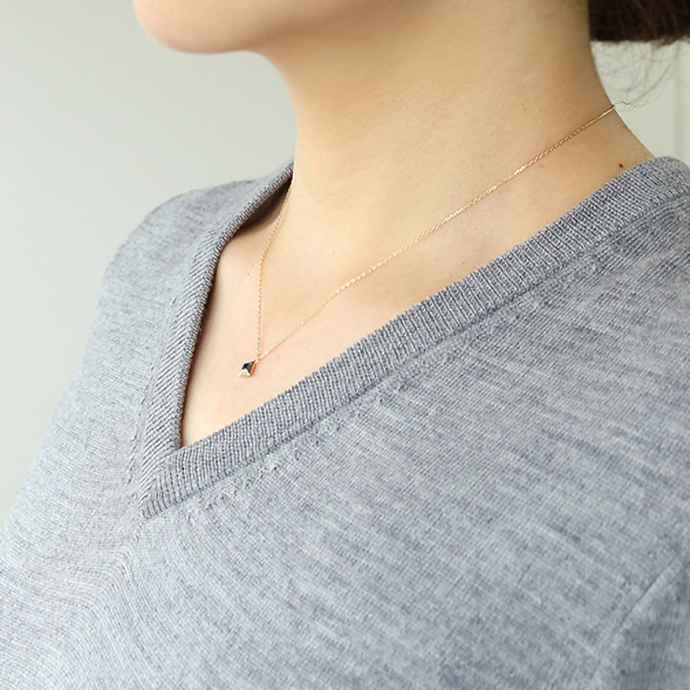 サファイア K18ネックレス(9月誕生石)《ZH10180-YG》