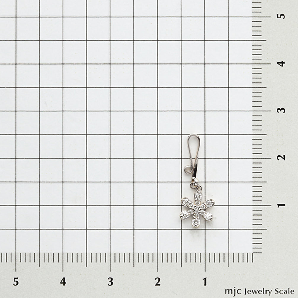 ダイヤモンド K10マスクチャーム(4月誕生石)《ZH10192-WG》