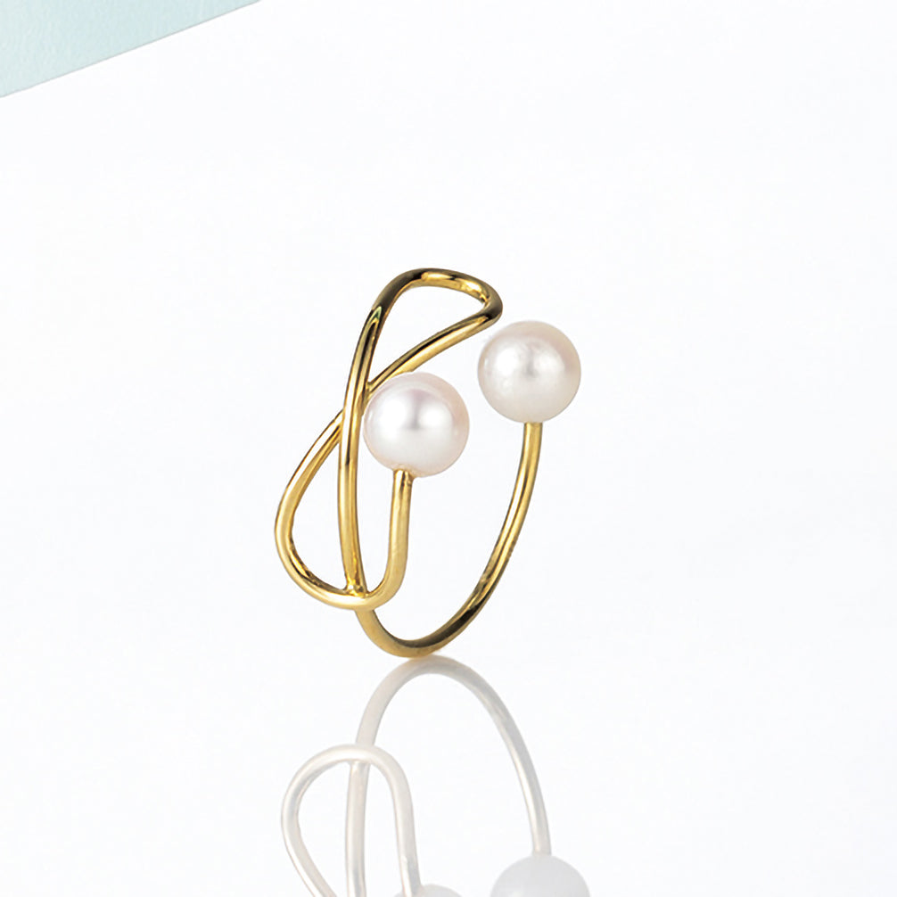 パール K18イヤーカフ(アコヤ真珠/片側/6月誕生石)《ZH10231-YG》