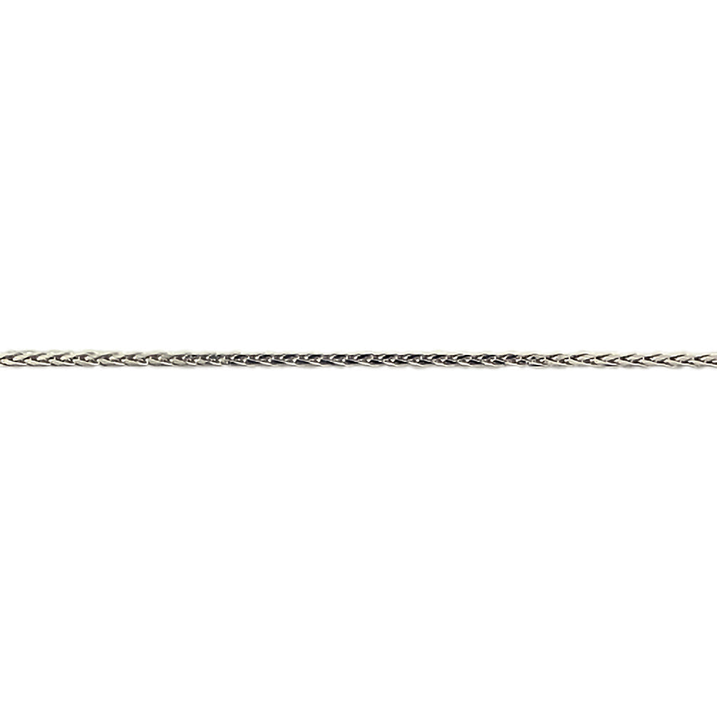 K18チェーン(ホワイトゴールド/スパイク/幅1.0mm/50cm/フリー