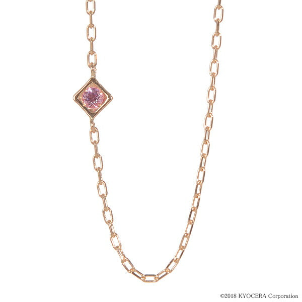 ピンクサファイア K18ブレスレット(クレサンベール/ハートチャーム/9月誕生石)《BBCM7649》