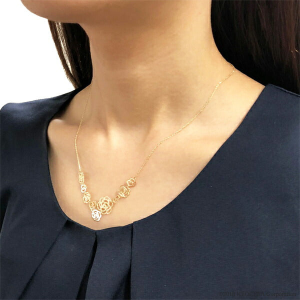 K18ネックレス(フラワーモチーフ)《BNKY9768》