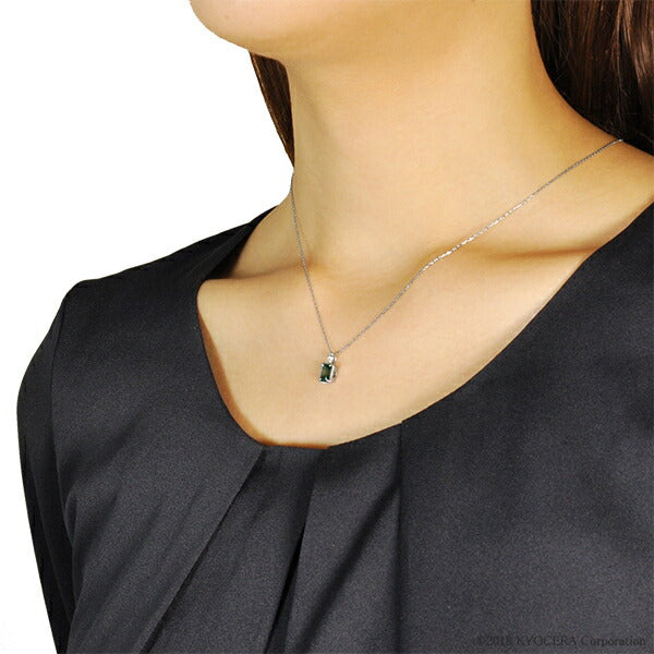 アレキサンドライト/ダイヤモンド K18ネックレス(クレサンベール/スクエア/6月誕生石)《BPDA7641》