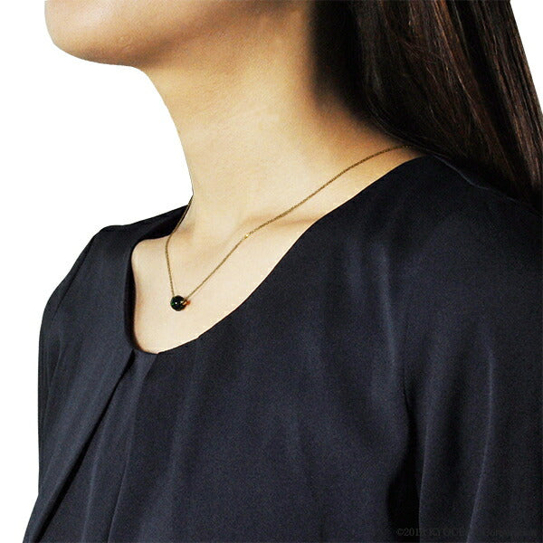 ブラックオパール K18ネックレス(クレサンベール/10月誕生石)《BPDB7726W》