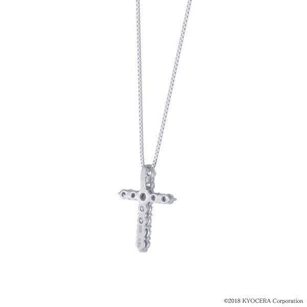 ダイヤモンド プラチナネックレス(計0.3カラット/クロスモチーフ/4月誕生石)《BPDD3185W》