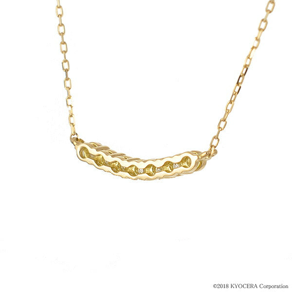 ダイヤモンド K18ネックレス(計0.15カラット/ライン/4月誕生石)《BPDD9771W》