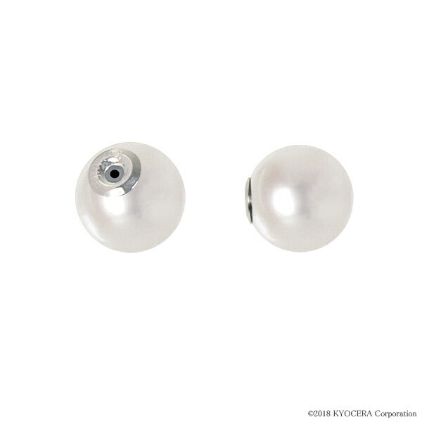 パール K18ピアスキャッチ(アコヤ真珠 /7.5mmUP/6月誕生石)《WEPQ3418》