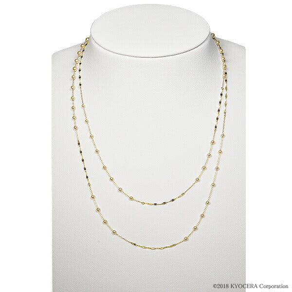 パール K14ネックレス(アコヤ真珠/ベビーパール/2.5mm~3.5mm/6月誕生石)《JNKQ1046》