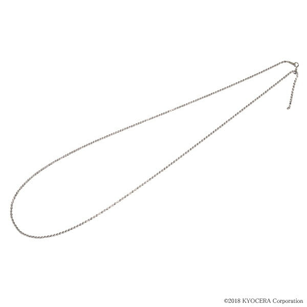 K18ネックレス(パイプロープ/80cm/中空)《JNKY1157》