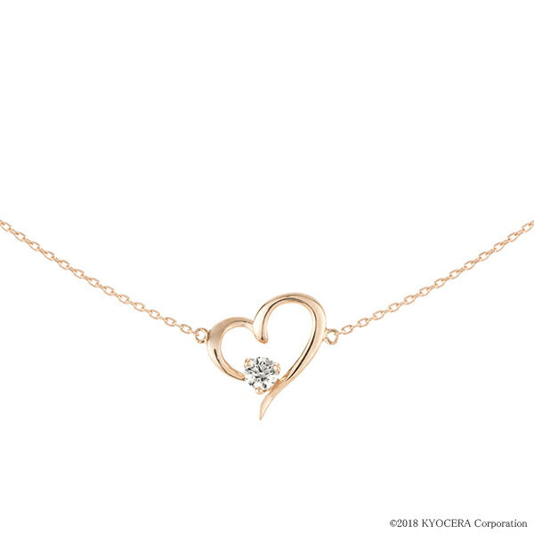 ダイヤモンド K18ブレスレット(0.07カラット/H&C/一粒/4月誕生石)《WBCD3637》