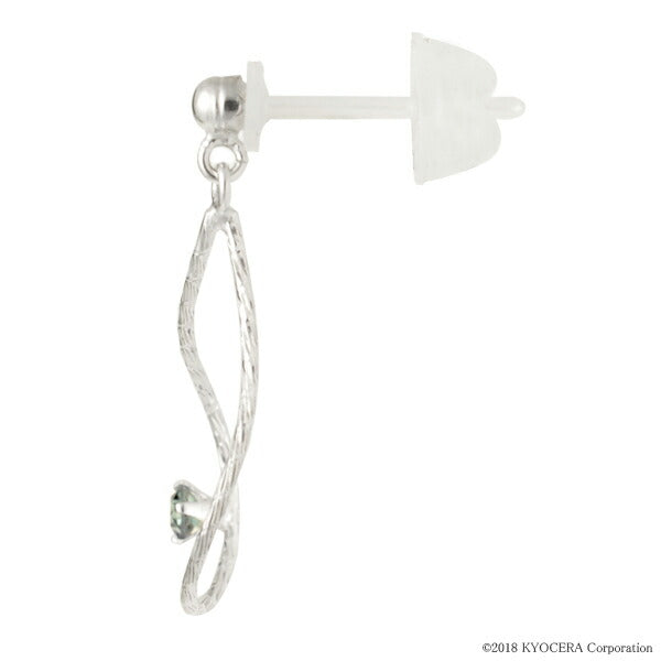 アレキサンドライト K10セラミックピアス(クレサンベール/6月誕生石)《WEPA3041》