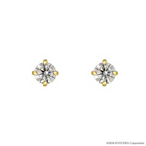 ダイヤモンド K18ピアス(計0.26カラット/FカラーUP/VS2UP/EXCELLENT/スタッド/4月誕生石)《WEPD3374》