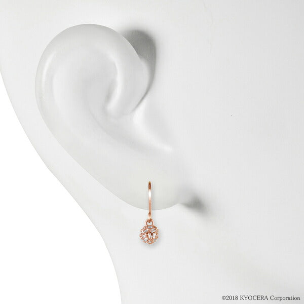 ダイヤモンド K18ピアス(計0.27カラット/テーパーバケット/パヴェ/フック/スフィア/4月誕生石)《WEPD3522》