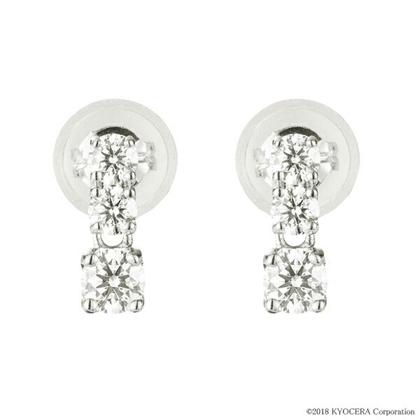 ダイヤモンド プラチナピアス(計0.26カラット/H&C/スタッド/4月誕生石)《WEPD3620》