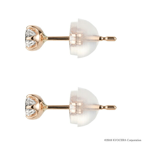 ダイヤモンド K18ピアス(計0.2カラット/H&C/スタッド/4月誕生石)《WEPD3634》