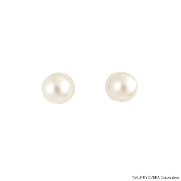 パール プラチナピアス(アコヤ真珠/5.0mm~5.5mm/スタッド/6月誕生石)《WEPQ3099》