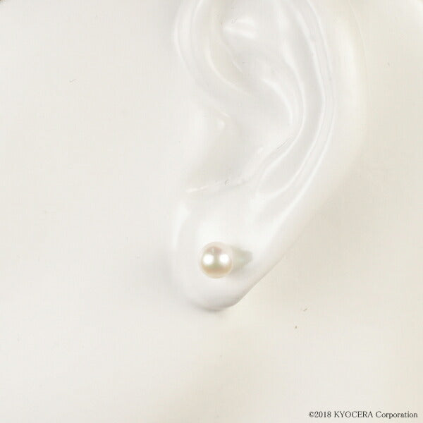 パール プラチナピアス(アコヤ真珠/6.0mm~6.5mm/スタッド/6月誕生石)《WEPQ3100》