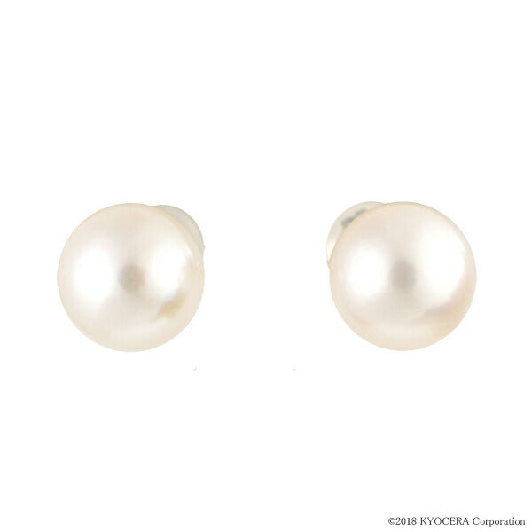 パール プラチナピアス(アコヤ真珠/9.0mm~9.5mm/スタッド/6月誕生石)《WEPQ3103》