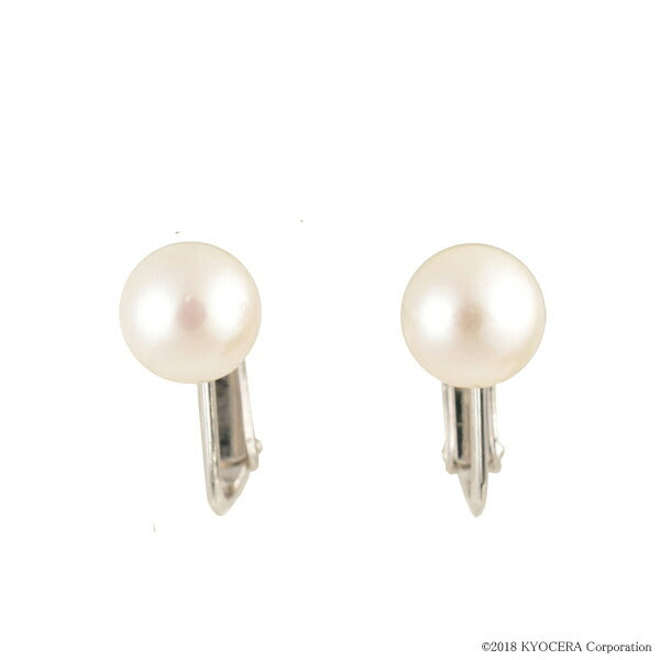 パール シルバーイヤリング(アコヤ真珠/7.0mm~7.5mm/6月誕生石)《WESQ3096》