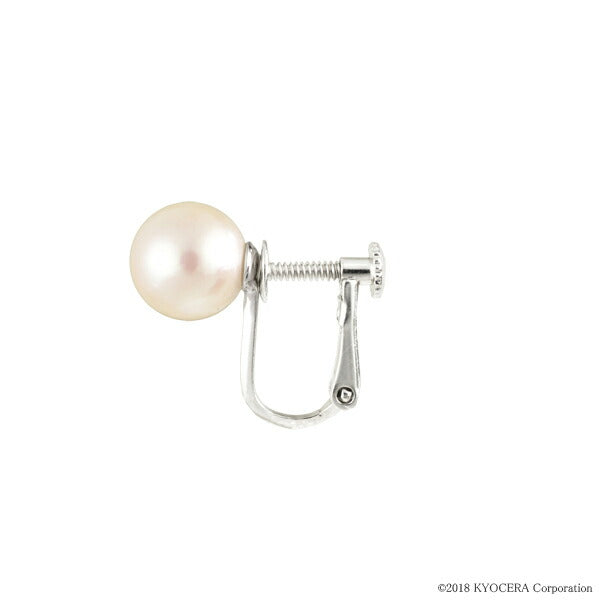 パール シルバーイヤリング(アコヤ真珠/8.0mm~8.5mm/6月誕生石)《WESQ3097》