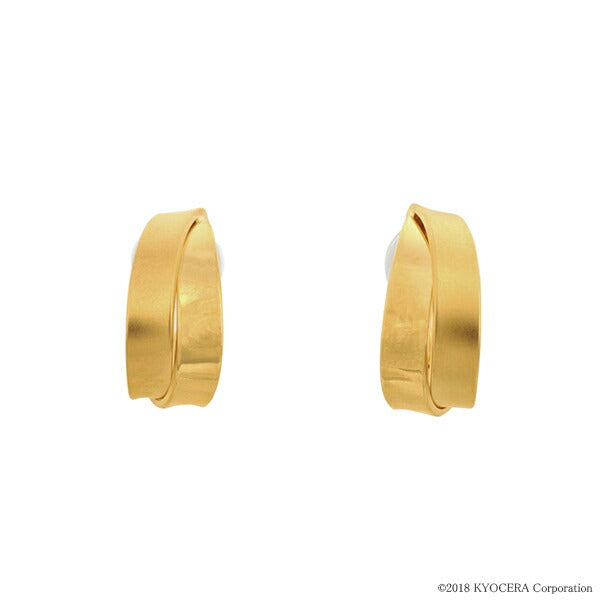 K18イヤリング(鏡面/マット)《WESY3732》