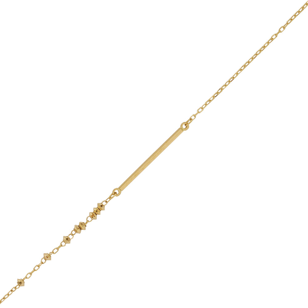 K18ネックレス(Yライン/アズキチェーン)《WNKY3662》