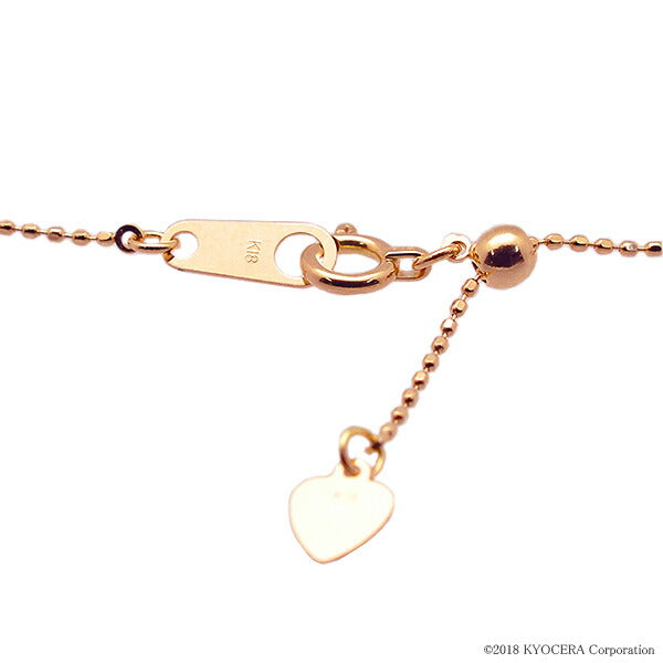 K18チェーン(ピンクゴールド/カットボール/幅0.8mm/45cm/フリーアジャスター)《WNKY3736》