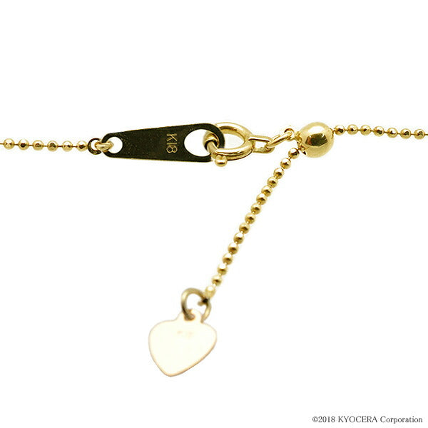 K18チェーン(イエローゴールド/カットボール/幅1.0mm/45cm/フリーアジャスター)《WNKY3739》