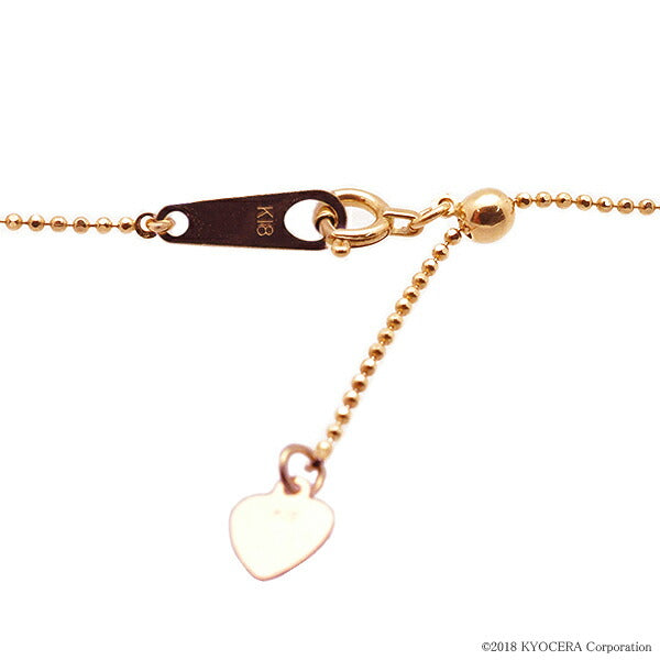 K18チェーン(ピンクゴールド/カットボール/幅1.0mm/45cm/フリーアジャスター)《WNKY3740》