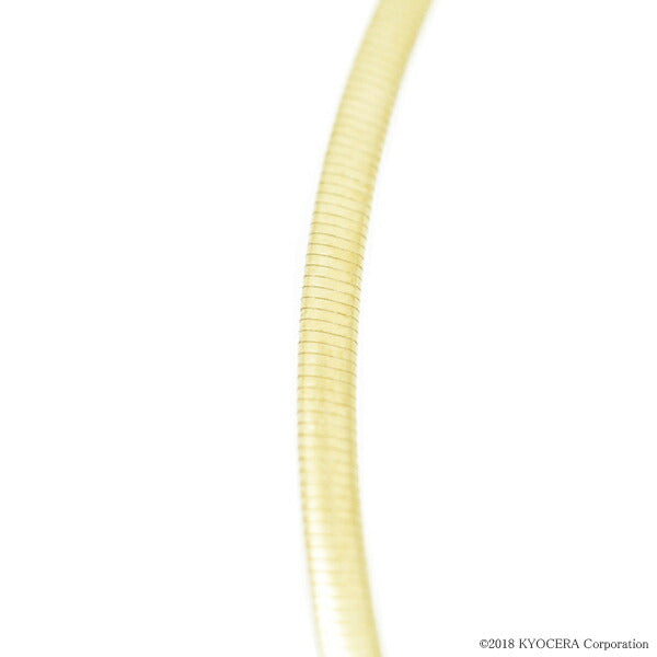 K18ネックレス(オメガ/幅1.5mm/マルチカラー/リバーシブル)《WNKY3747》