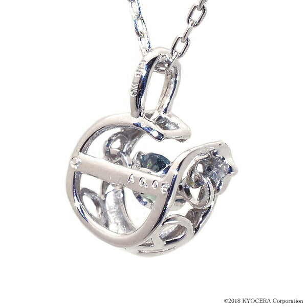 アレキサンドライト K18ネックレス(クレサンベール/ダンシングストーン/サークル/6月誕生石)《WPDA2203》