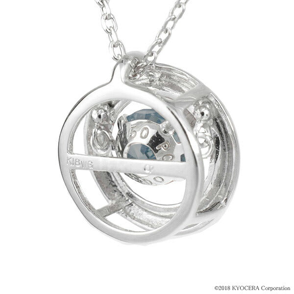 アレキサンドライト K18ネックレス(クレサンベール/ダンシングストーン/サークル/6月誕生石)《WPDA2717》