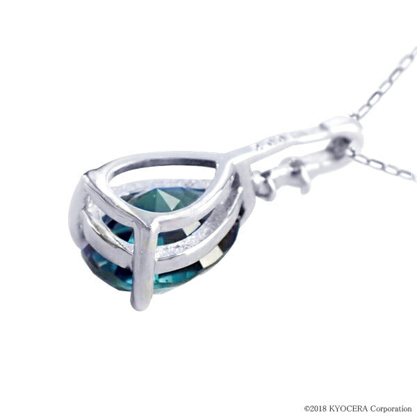 アレキサンドライト/ダイヤモンド K18ネックレス(クレサンベール/ペアシェイプ/6月誕生石)《WPDA2946》