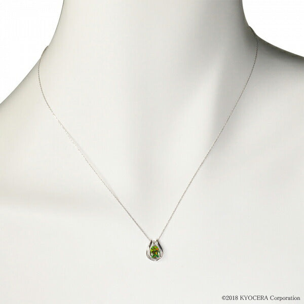 ブラックオパール/ダイヤモンド K18ネックレス(クレサンベール/ペアシェイプ/馬蹄モチーフ/10月誕生石)《WPDB2824》